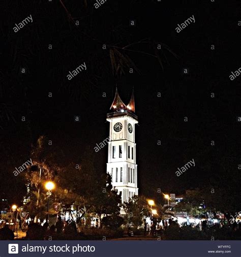 Jam gadang clock tower at night hi-res stock photography and images - Alamy