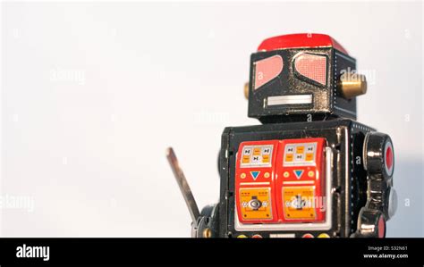 Vintage robot wind-up toy collectible Stock Photo - Alamy