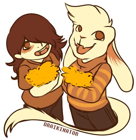 Chara and Asriel by Polyhexian on DeviantArt