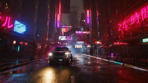 Cyberpunk Street Neon Night Lights 4k Wallpaper,HD Games Wallpapers,4k Wallpapers,Images ...