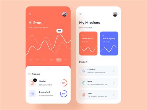 Health tracking app by Martin Dobrev for StanVision - SaaS Design Agency on Dribbble