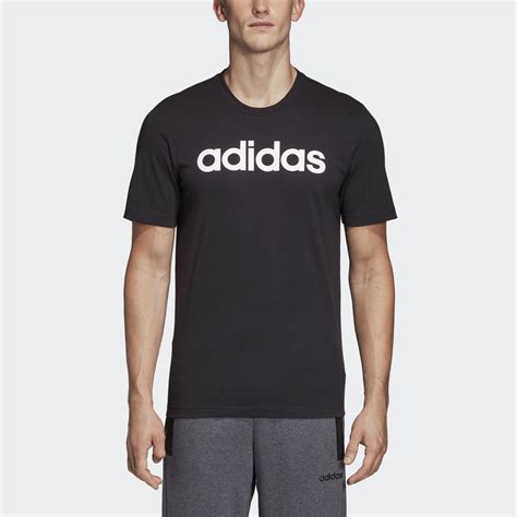 adidas Essentials Linear Logo T-Shirt - Black | adidas Europe/Africa