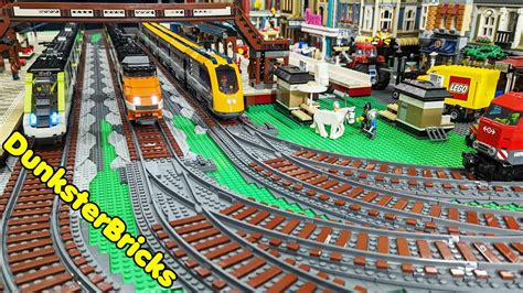 LEGO Train Track Setup and Station Expansion! Massive Train Station and 4 Bridges! - YouTube