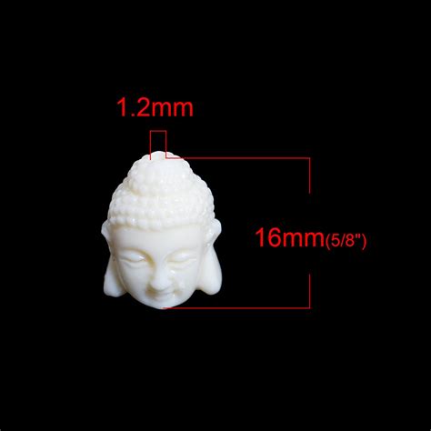 Resin Buddha Beads Ivory Color Buddha Package of 10 Beads - Etsy