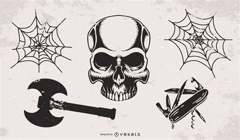 Grunge Icons Pack Vector Download