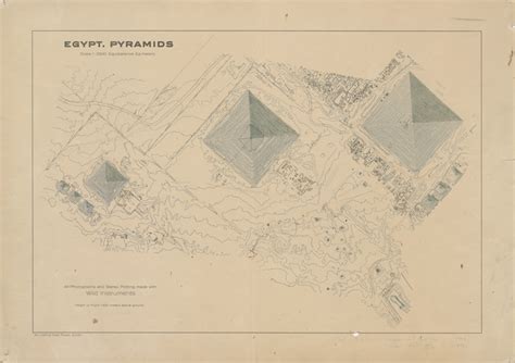 Digital Giza | Aerial survey map of the Giza Pyramids