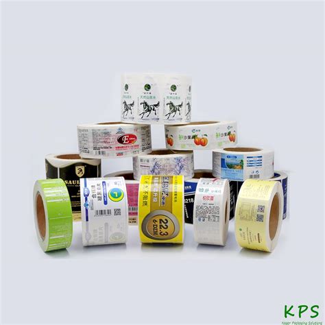 Custom Printing packaging labels Printing Label/self adhesive label Color transparent PVC