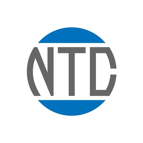 NTC letter logo design on white background. NTC creative initials circle logo concept. NTC ...