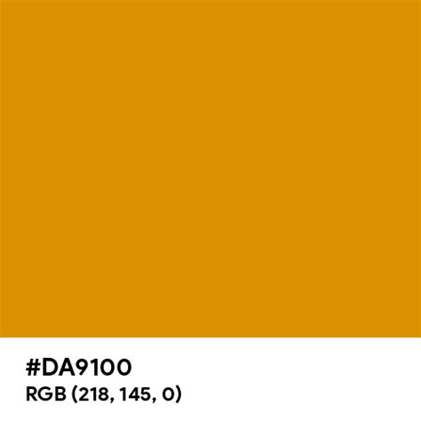 Harvest Gold color hex code is #DA9100