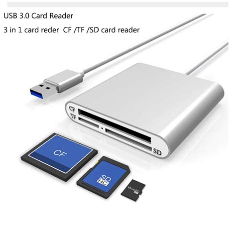 Multi function phone Adapter 3 in 1 USB 3.0 TF CF Micro SD Card Slot ...