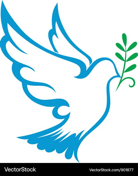 Dove symbol Royalty Free Vector Image - VectorStock