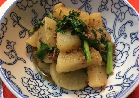 Japanese Daikon Radish with sweet Beef Recipe by Aunty Eiko's international cuisine experience ...