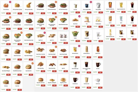 Mcdonald's Menu Printable Pdf