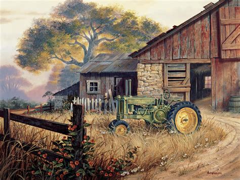 Deere Country Painting by Michael Humphries