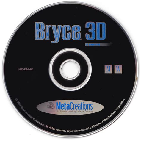 Bryce 3D for Windows 95/NT and Power Macintosh : MetaCreations Corp. : Free Download, Borrow ...