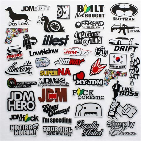 Car Stickers MEGA SVG PACK Jdm Stickers Jdm Slammed Race Drift Car Window Stickers Cricuit ...