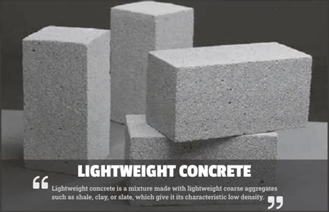 Lightweight Concrete: Types, Properties, Merits & Demerits