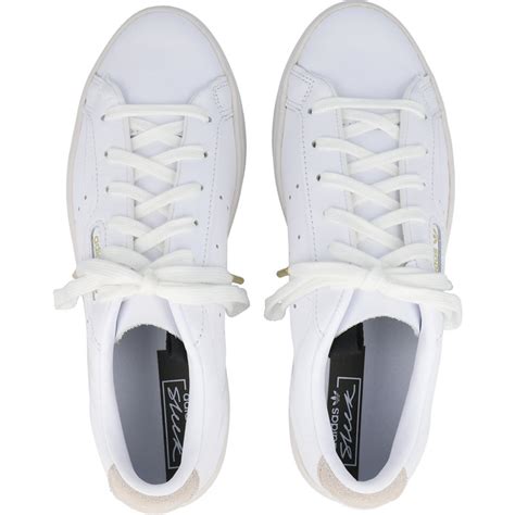 adidas Originals Sleek W White Leather - Trainers Shoes - Awesome Shoes