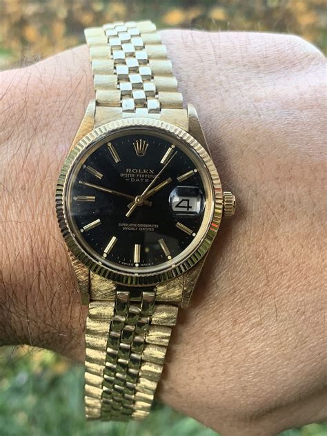 Vintage Rolex Gold oyster perpetual date model from 1981 - Carr Watches