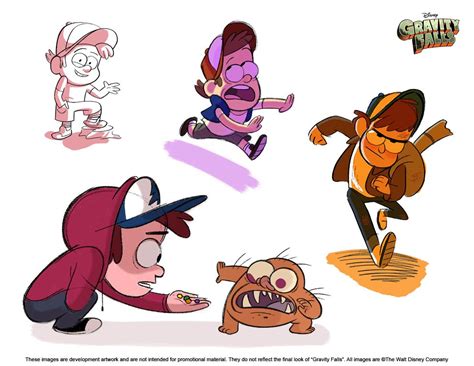 Gravity Falls Character development. | Gravity falls characters ...