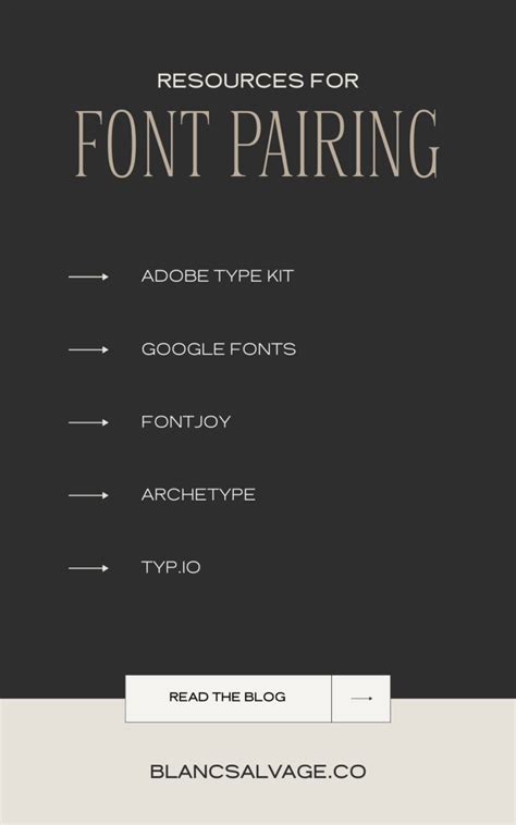 The Ultimate Guide to Successful Font Pairing for Brand Identity — Blanc Salváge