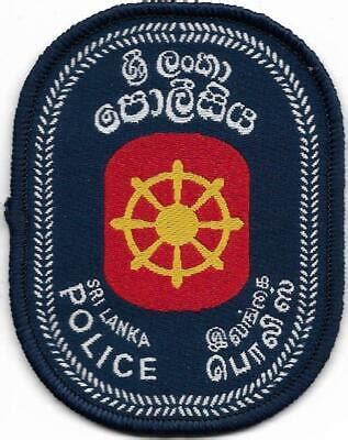 SRI Lanka Police patch Police Badge Federales Colombo 2019-formerly ...