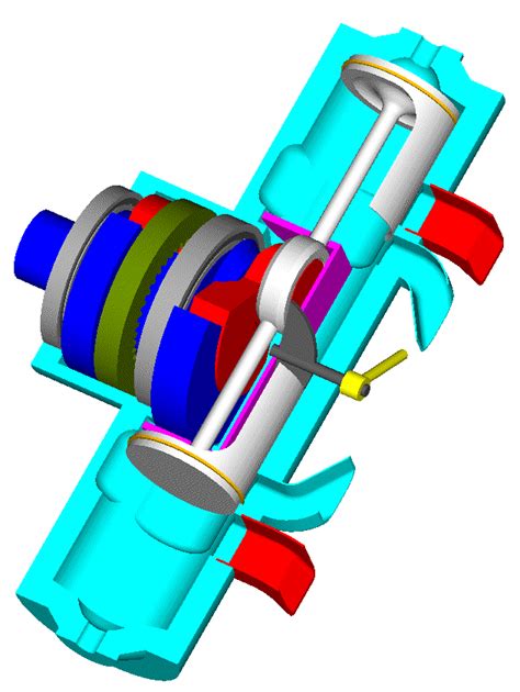 two stroke rotative valves, two stroke combustion engine valve animation gif, understanding, st ...