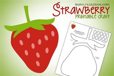 Printable Strawberry Craft