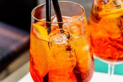 Aperol Spritz Cocktail in Glass Stock Image - Image of aperitif, liqueur: 100902327