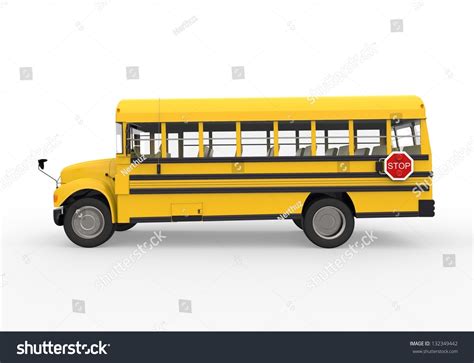 School Bus Isolated On White Background Stock Illustration 132349442 | Shutterstock