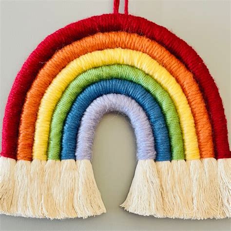 Rainbow Macrame - Etsy