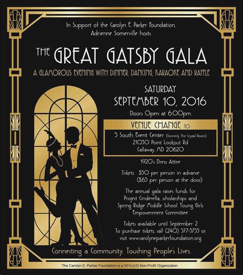 great gatsby party invitation template free downloads the from roaring ...