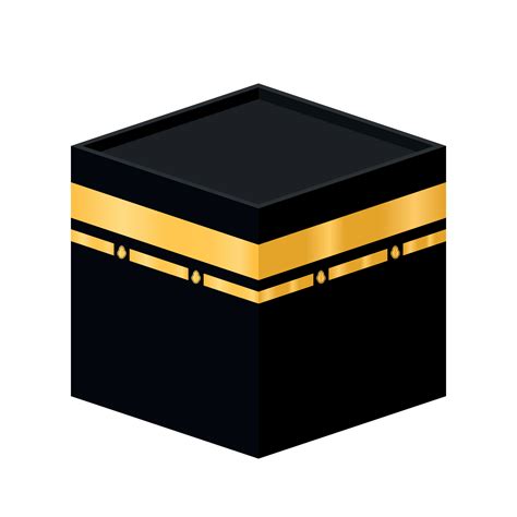 Kaaba Mecca Icon Clipart Vector Illustration Design for Hajj and Eid Adha Islamic Background ...