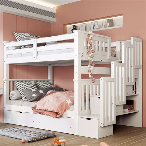 Bunk Bed With Stairs For Girls