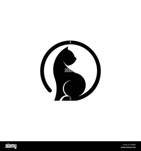 Cat graphic logo vector, silhouette of cat, vector icons Stock Vector ...