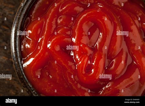 Organic Red Ketchup Sauce in a Bottle Stock Photo - Alamy