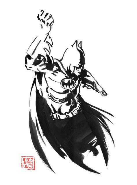 batman cape Drawing by pechane sumie | Saatchi Art