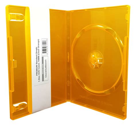 (10) CheckOutStore Premium Standard Single 1-Disc DVD Cases 14mm (Clear ...