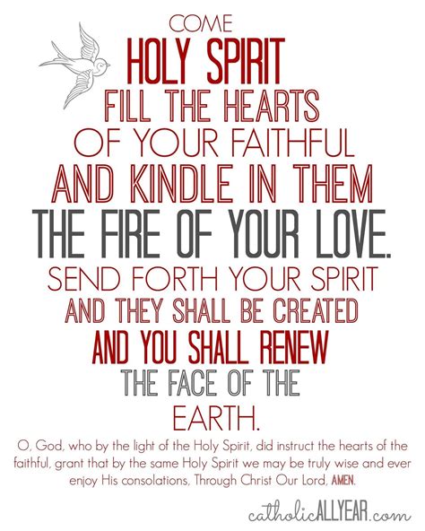 Printable Come Holy Spirit Prayer