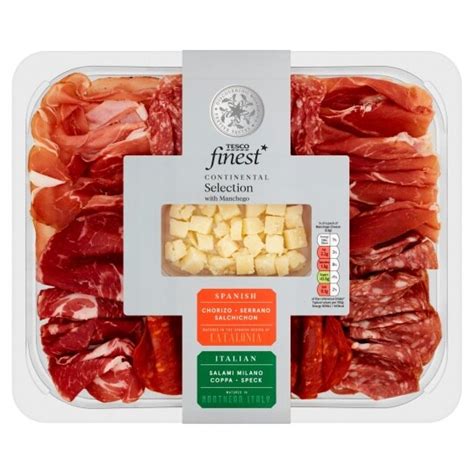 Tesco Continental Meat Platter With Manchego 310G - Tesco Groceries