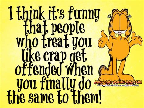 I Think Its Funny When... | Funny cartoon quotes, Friends quotes, Garfield quotes