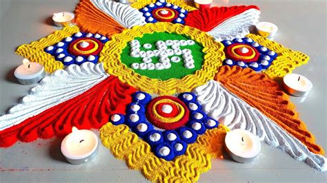 50+ Latest Beautiful Diwali Special Rangoli Collection - Live Enhanced