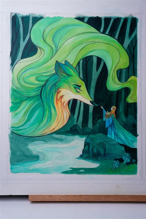 Fox Spirit Original Painting - Nicholas Jackson Illustration