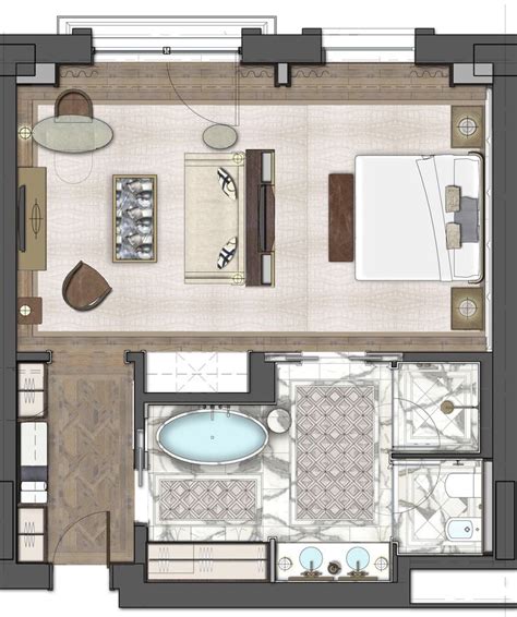 The St. Regis Astana Deluxe Room 68sqm | Slaapkamer modern, Hotelkamers ...