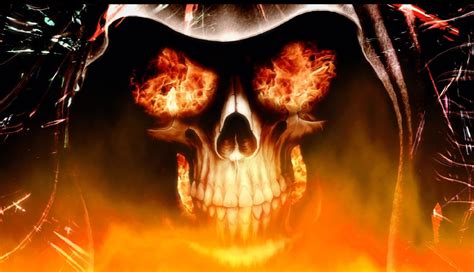 Fire Skull Wallpaper - WallpaperSafari