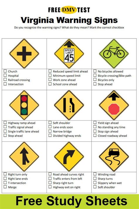 Printable Nc Dmv Road Signs Chart - read.iesanfelipe.edu.pe