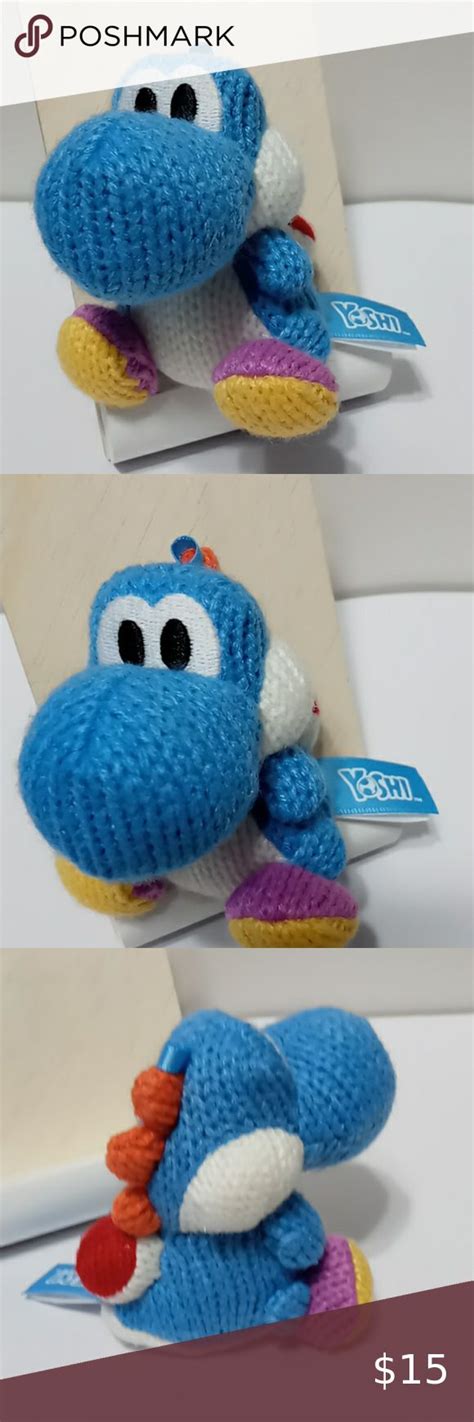 Yarn Yoshi - Blue Amiibo figure | Yarn, Amiibo, Yoshi