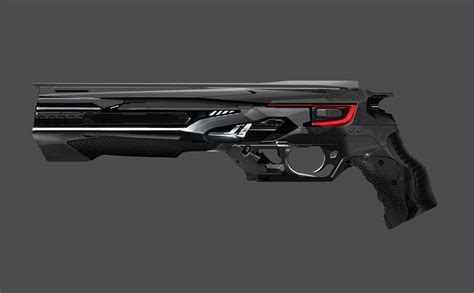 ArtStation - Sci-fi gun concept, Aaron de Leon Anime Weapons, Sci Fi ...