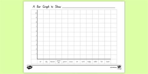 Class Pets Bar Graph Template (teacher made)