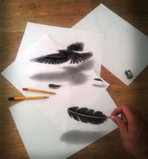 These Realistic 3D Drawings Might Make You Scratch Your Eyes | 3d pencil drawings, 3d illusion ...